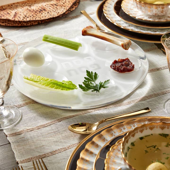 Apeloig Collection - Wholesale Dinner Plate - Passover Plate White2
