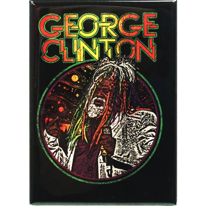 Imán - George Clinton - Ilustrado para venta al por mayor de Square Deal Recordings & Supplies