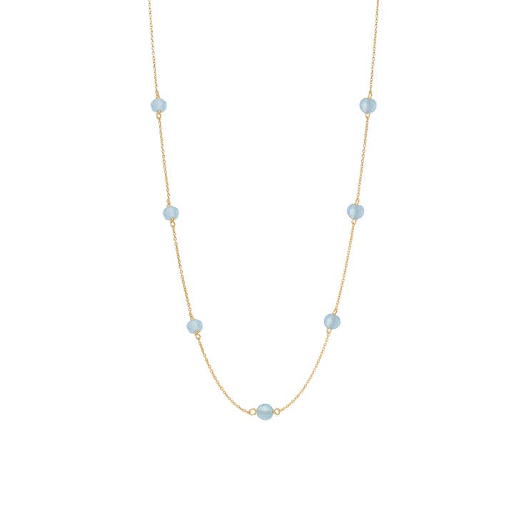 Nora necklace aqua for wholesale by Lisberg Jewellery