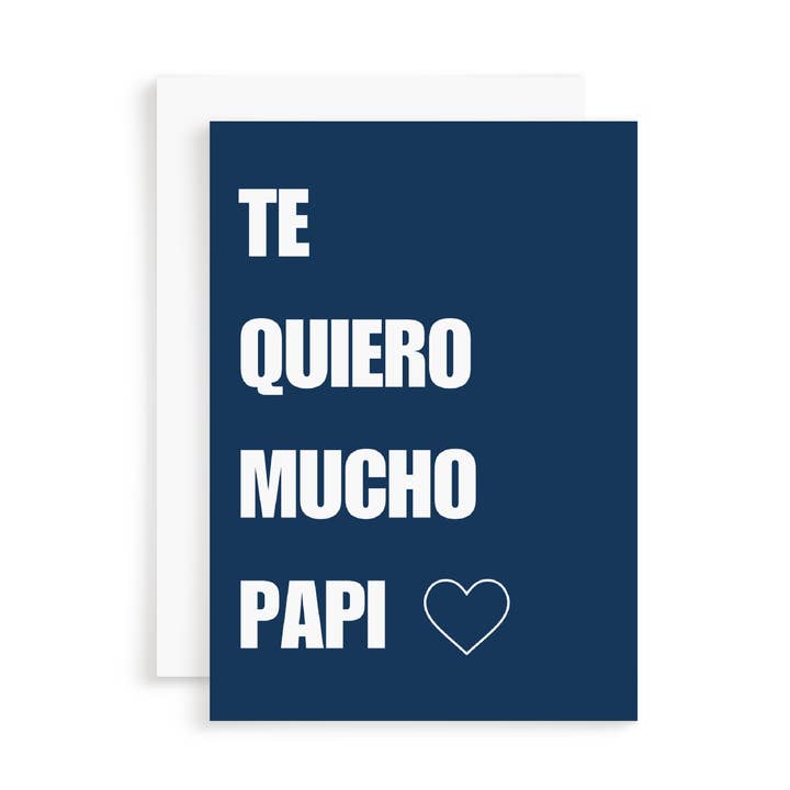 Things in Spanish - Wholesale Father's Day Card - Te Quiero Mucho Papi Card0