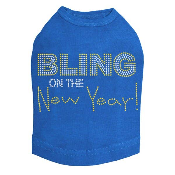 Bling on the New Year Dog Tank for wholesale by Dog in the Closet