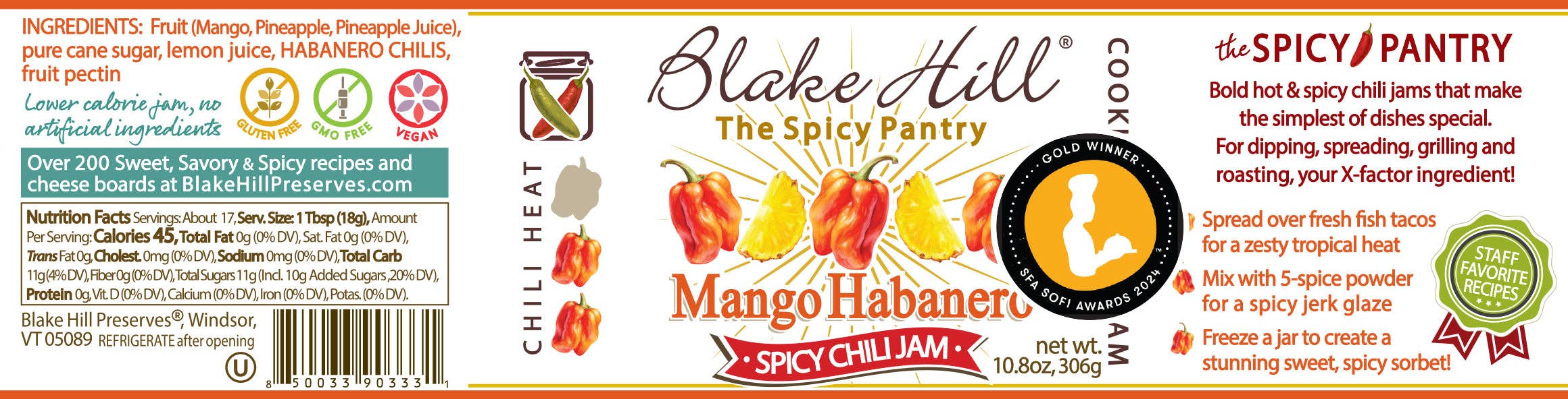 Blake Hill Preserves - Wholesale Jam/Jelly - Mango Habanero16