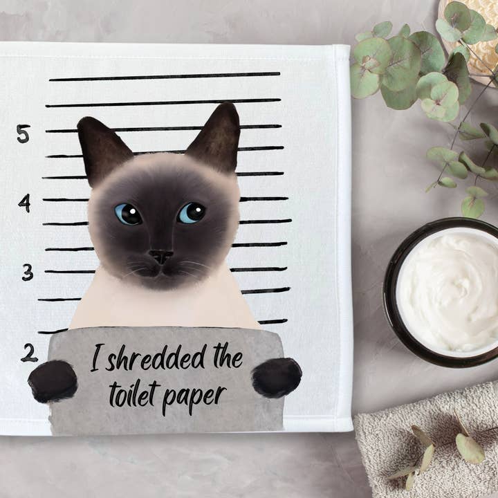 MerikaArt – Pano de lavagem por atacado – Pano de Lavar Gato Siamês2