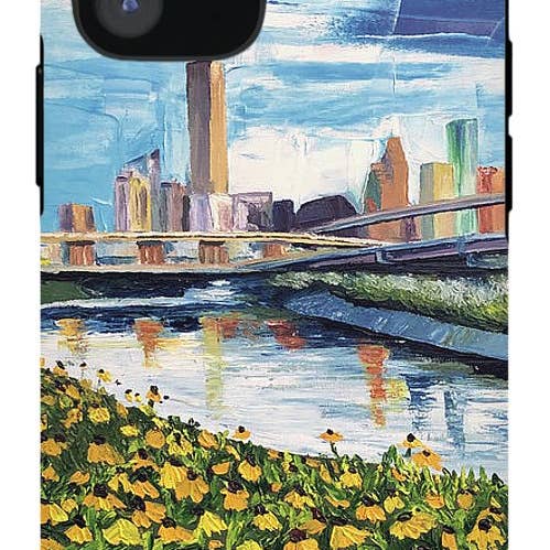 Houston Helianthus on White Oak - Phone Case for wholesale by Lauren Luna Ltd Co.