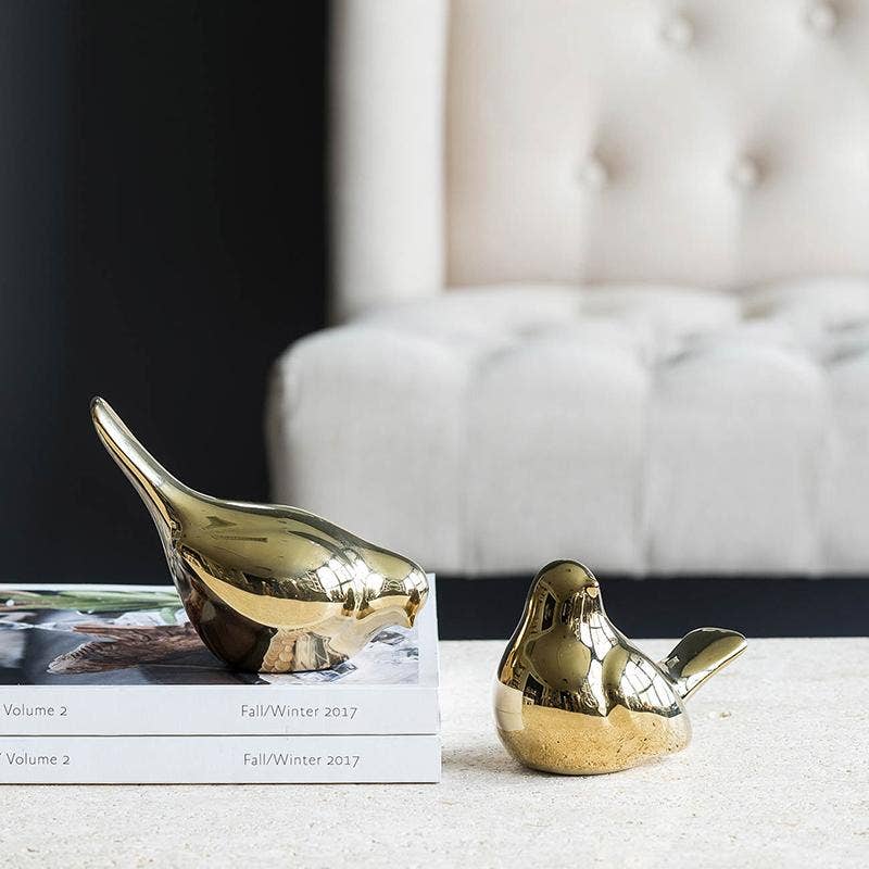A&B Home Group Inc. - Wholesale Decorative Figurine - S/2 Chirp Bird Accents,Gold7