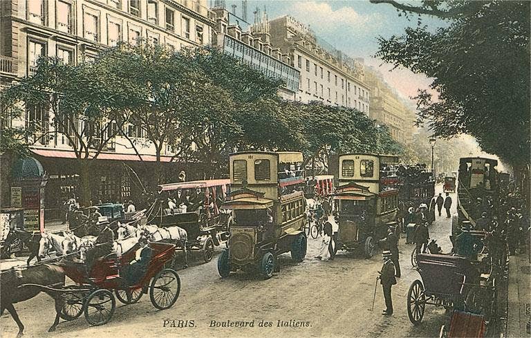 Found Image Press - Wholesale Magnet - Magnet PS-151 Vintage View of Boulevard des Italiens0