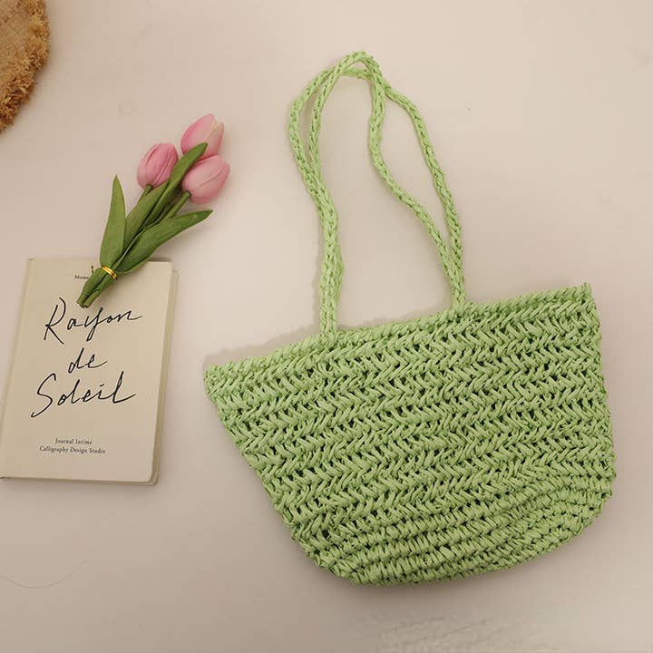 Funkyrel® Atzbranding Limited - Wholesale Beach Bag - Handmade Single-Shoulder Straw Bag