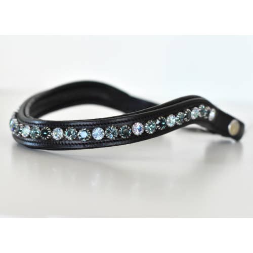 EPONIA EQUESTRIAN LIFESTYLE - Wholesale Horseback Riding Gear - Browband with quick snap and Preciosa crystals3