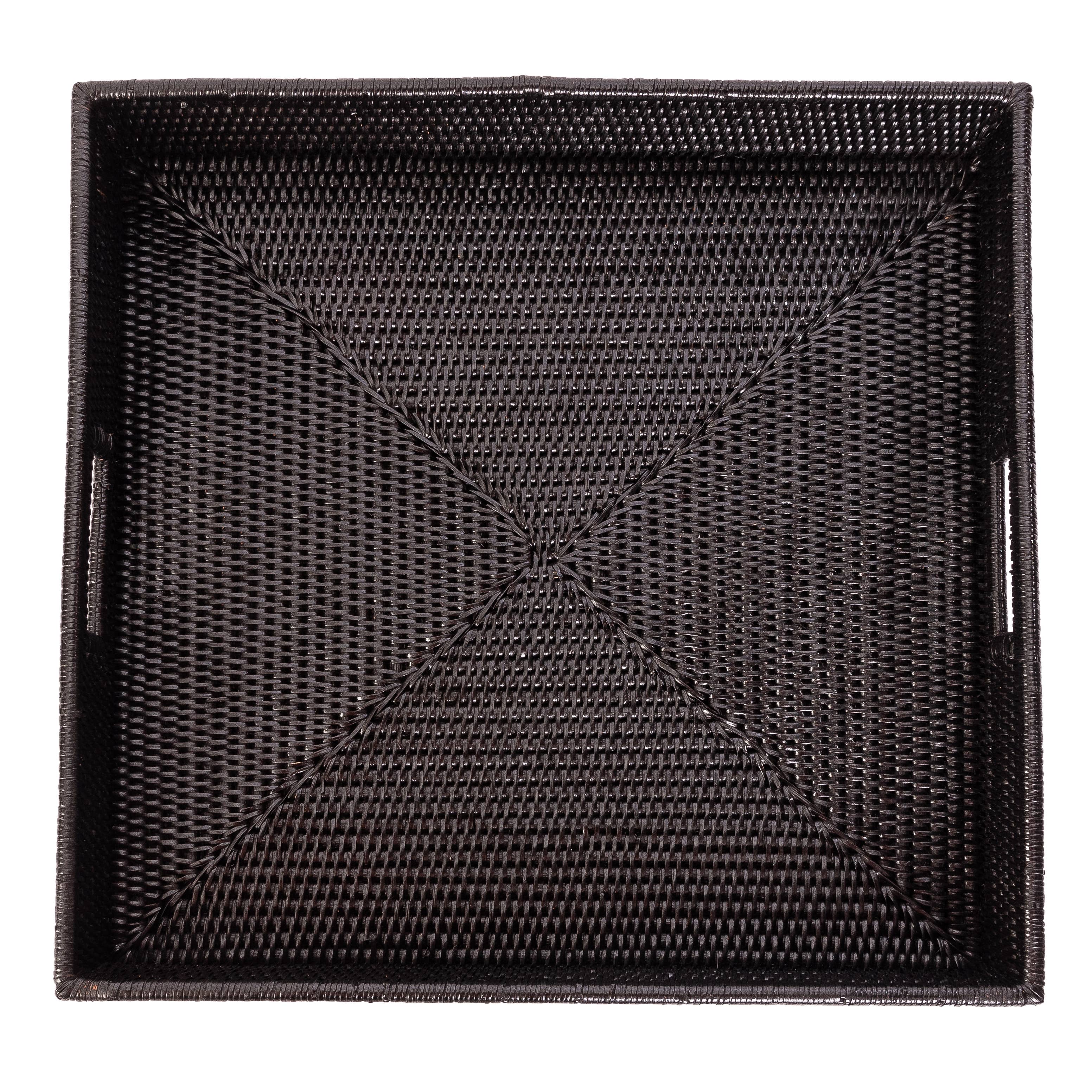 Artifacts Trading Company – wholesale Serving tray – Square Serving Tray - Ottoman with Cutout Handles11