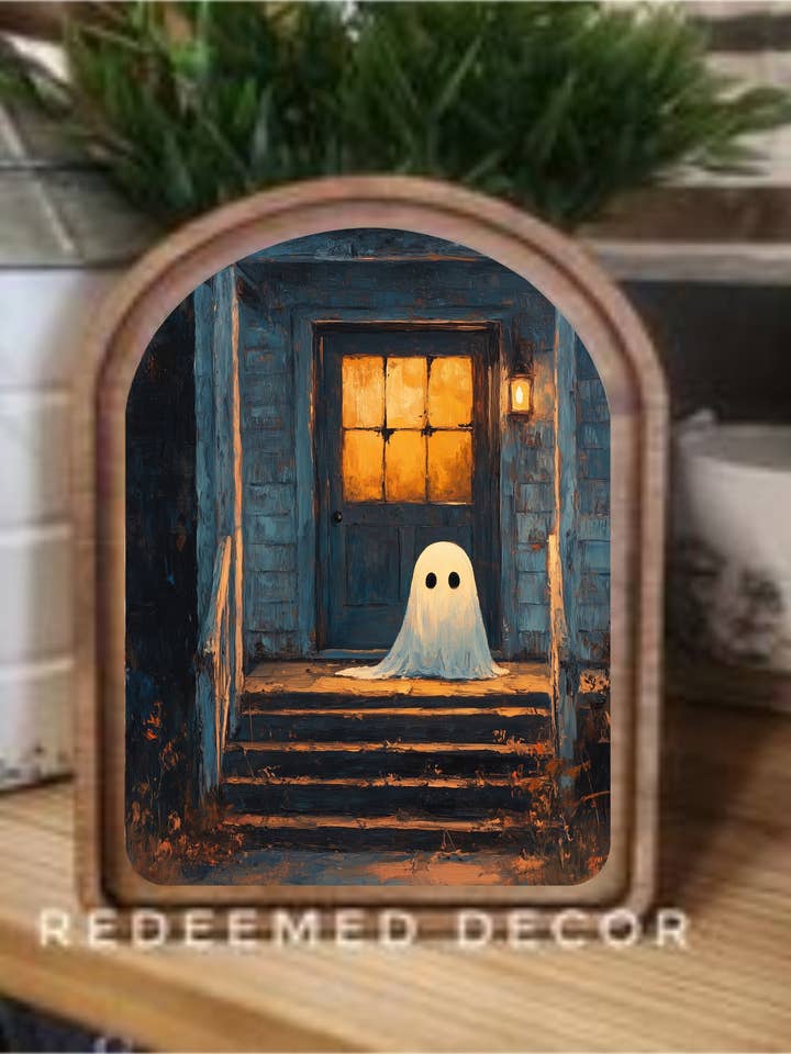 Bogenoberteil Geist auf der Veranda gerahmte Kunst für den Großhandel von Redeemed Decor