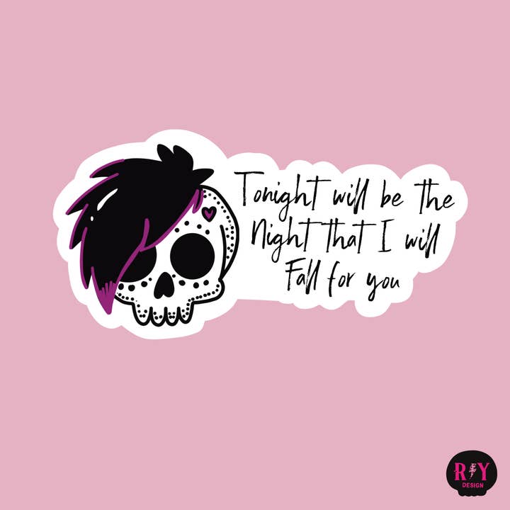 Fall for You Sticker for wholesale by Rebel Yell Design