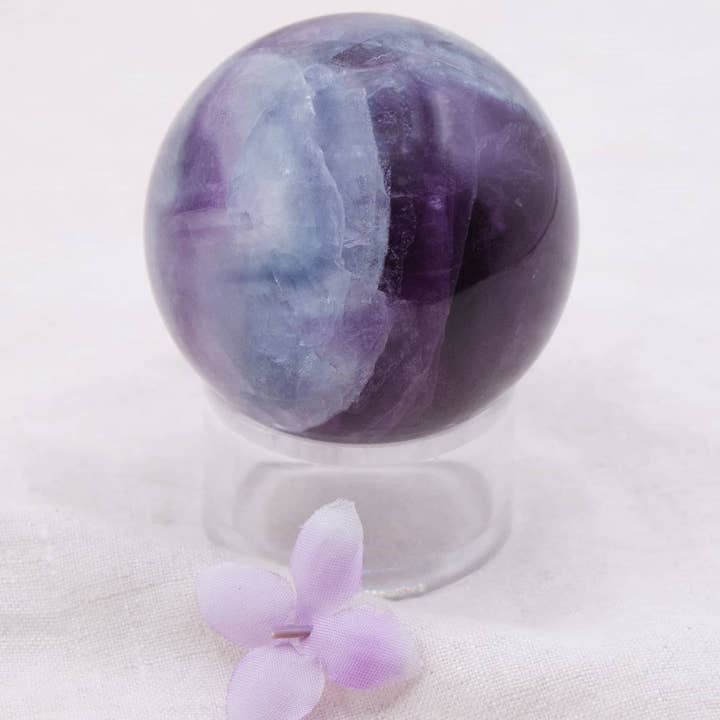 Tiny Rituals - Wholesale Spiritual Stone/Crystal - Rare Rainbow Fluorite Spheres - AAA Premium Quality44