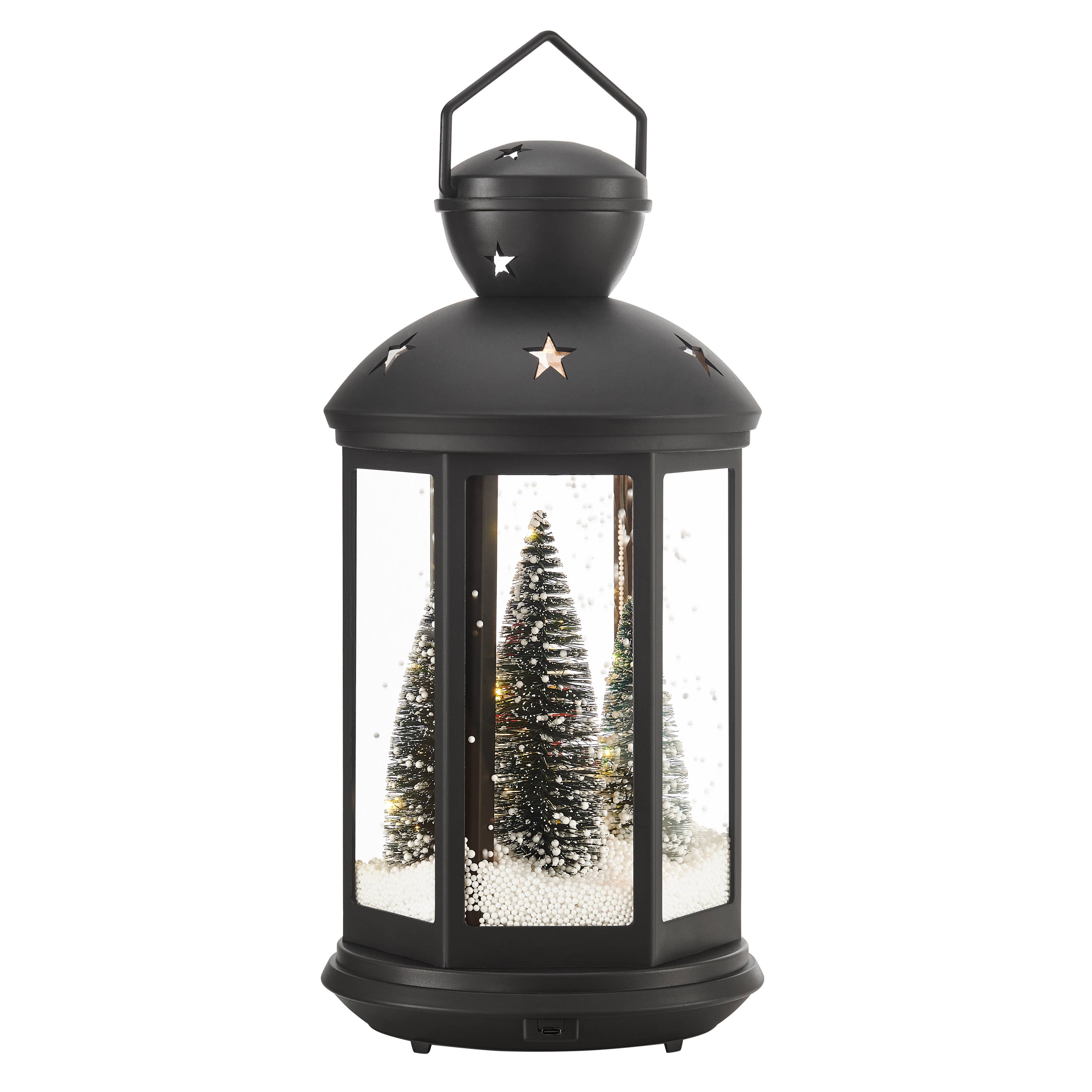 Danya B - Wholesale Christmas Decoration - Christmas Scene Falling Snow Music Snowglobe Lantern Decor7
