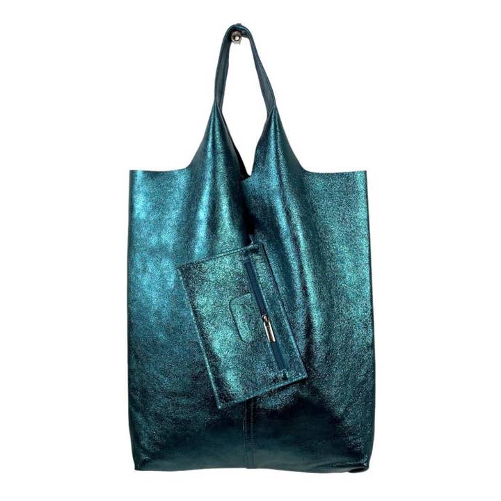 Chenson & Gorett - Wholesale Shoulder Bag - Women's - Women's Leather Shopper Bag with Shiny Effect January Promo