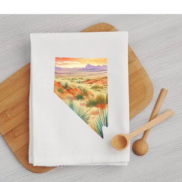 Nevada Desert Kitchen Towel for wholesale by The Stylish Scribe