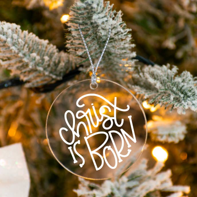 Christ is Born | Christmas Ornament | Christian ornament for wholesale by 417 Designs LLC