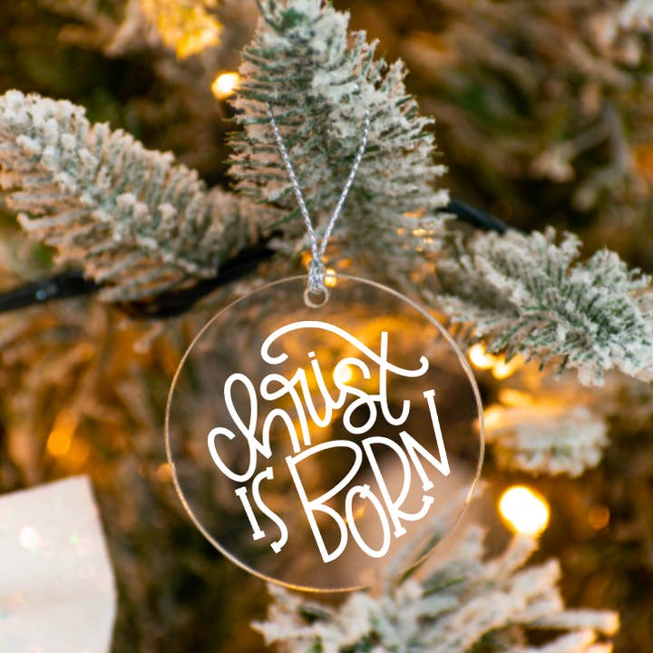 Christ is Born | Christmas Ornament | Christian ornament for wholesale by 417 Designs LLC