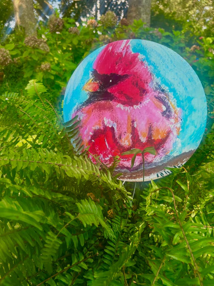 Estaca de Coroplast: Cardenal de Navidad para venta al por mayor de The Happy Butterfly