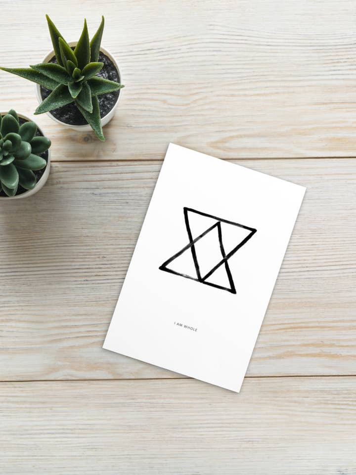 4x6" ALIGNMENT Positive Affirmation Art Print / Postcard for wholesale by Ruju