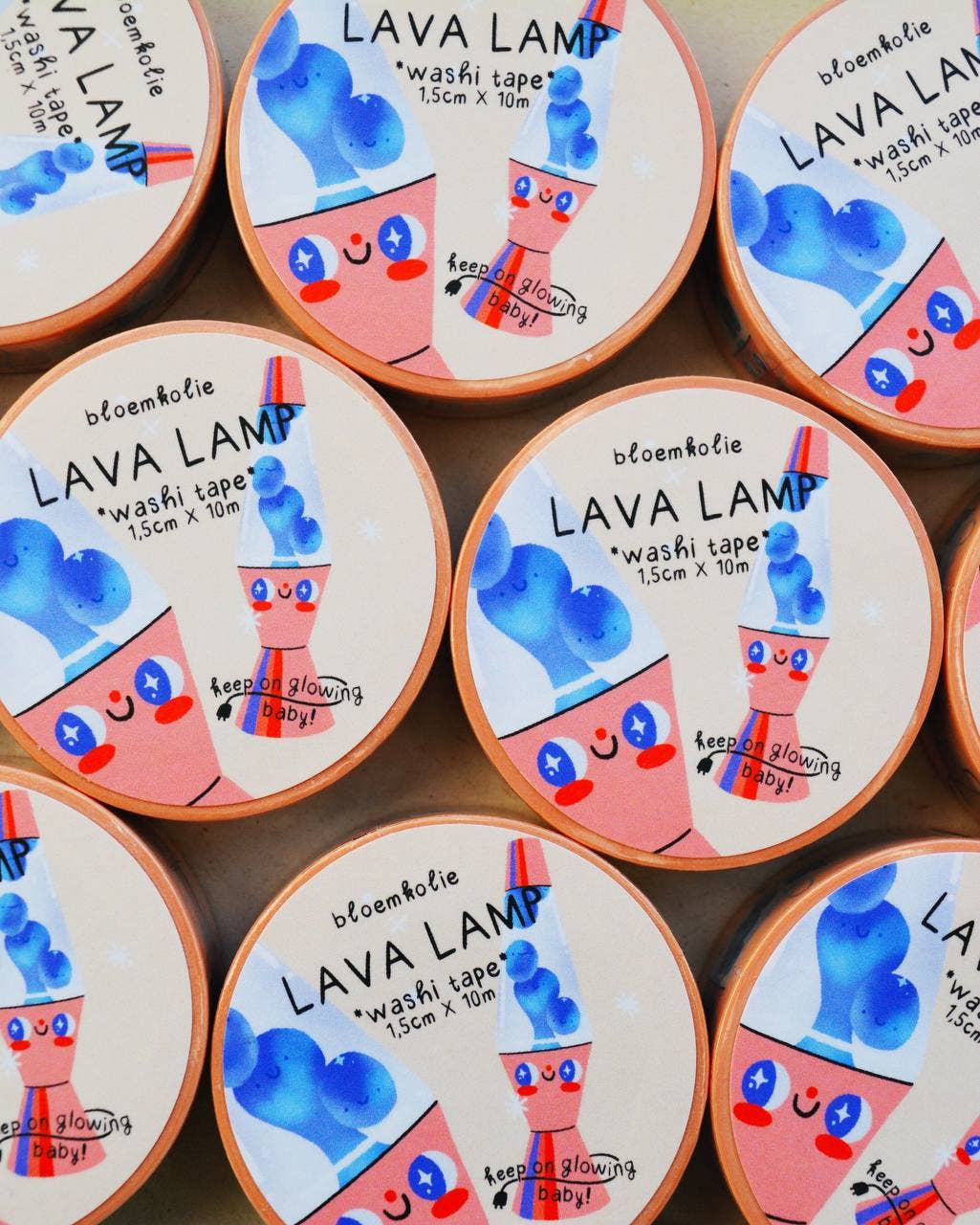 Bloemkolie - Wholesale Washi tape - Lava lamp Washi Tape / Cute Quirky Kawaii Stationery1