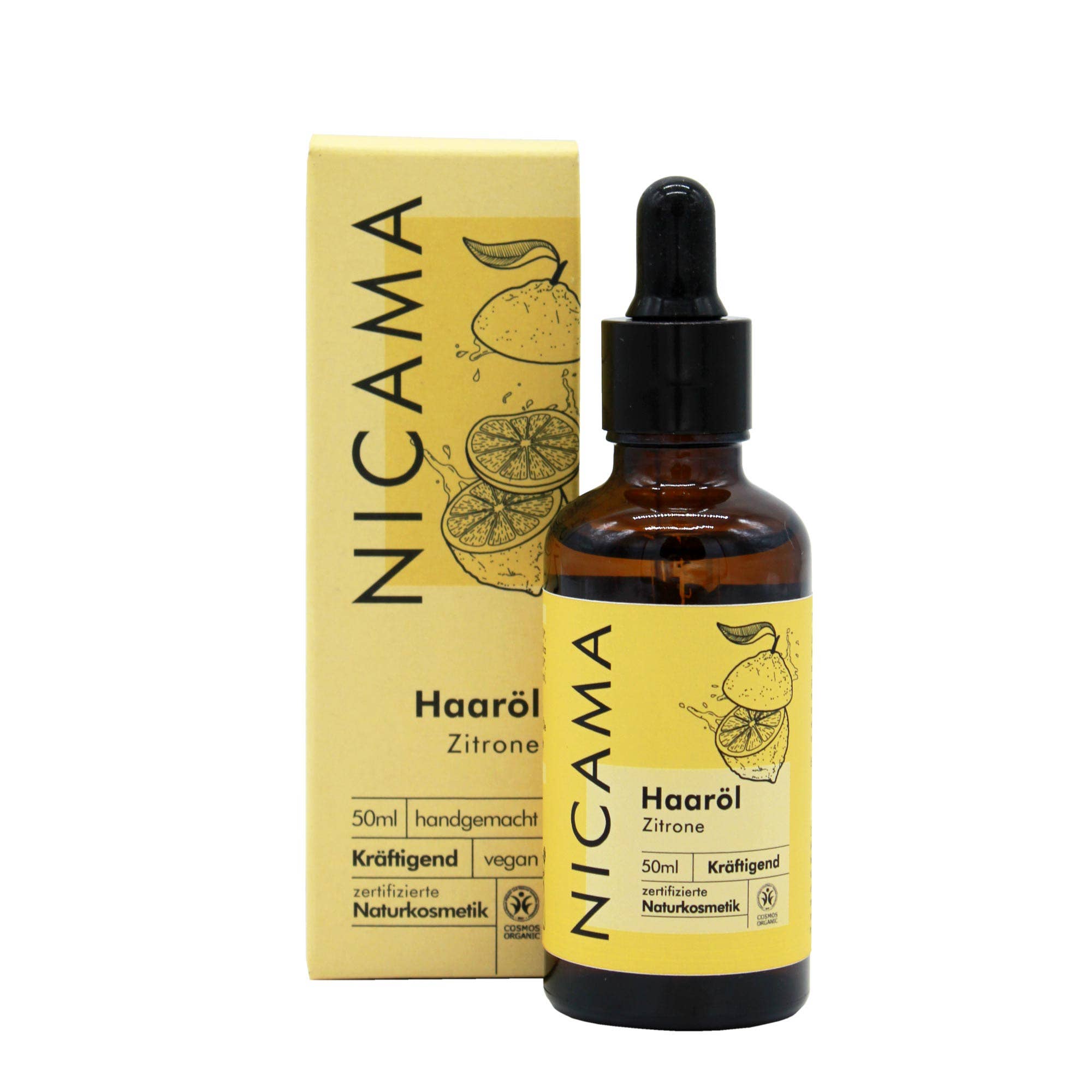 NICAMA - Wholesale Hair Oil - NICAMA hair oil lemon - hair care with squalane - organic & vegan3