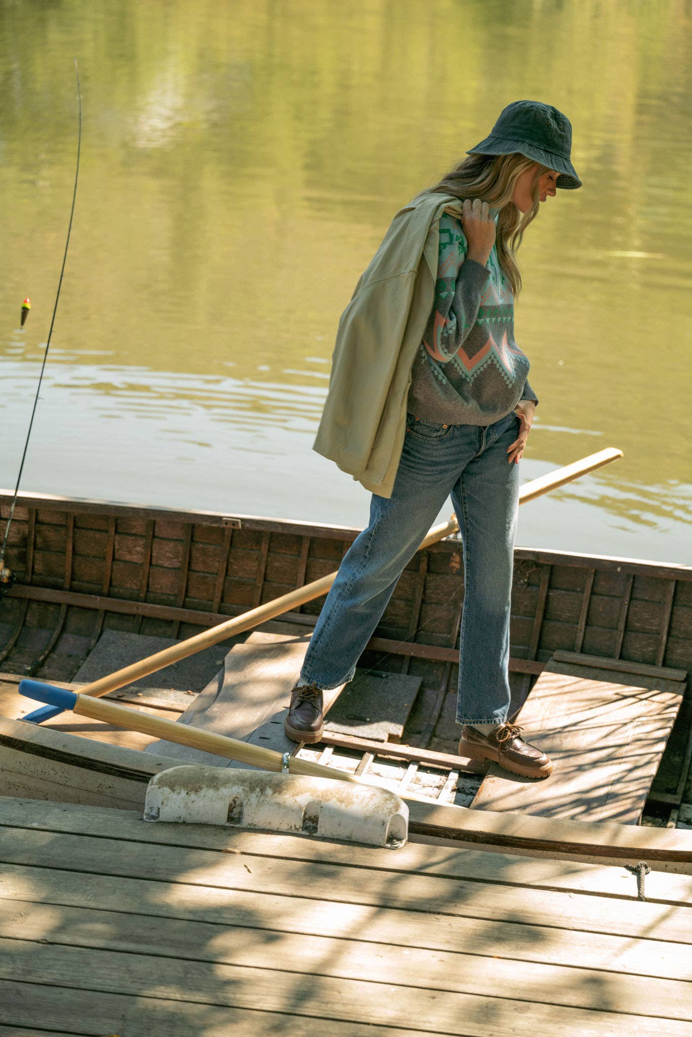 Burgundy Multi GEOMETRIC KNIT MOCK NECK HALF ZIP PULLOVER SWEATER MSW10885 for wholesale on Faire24