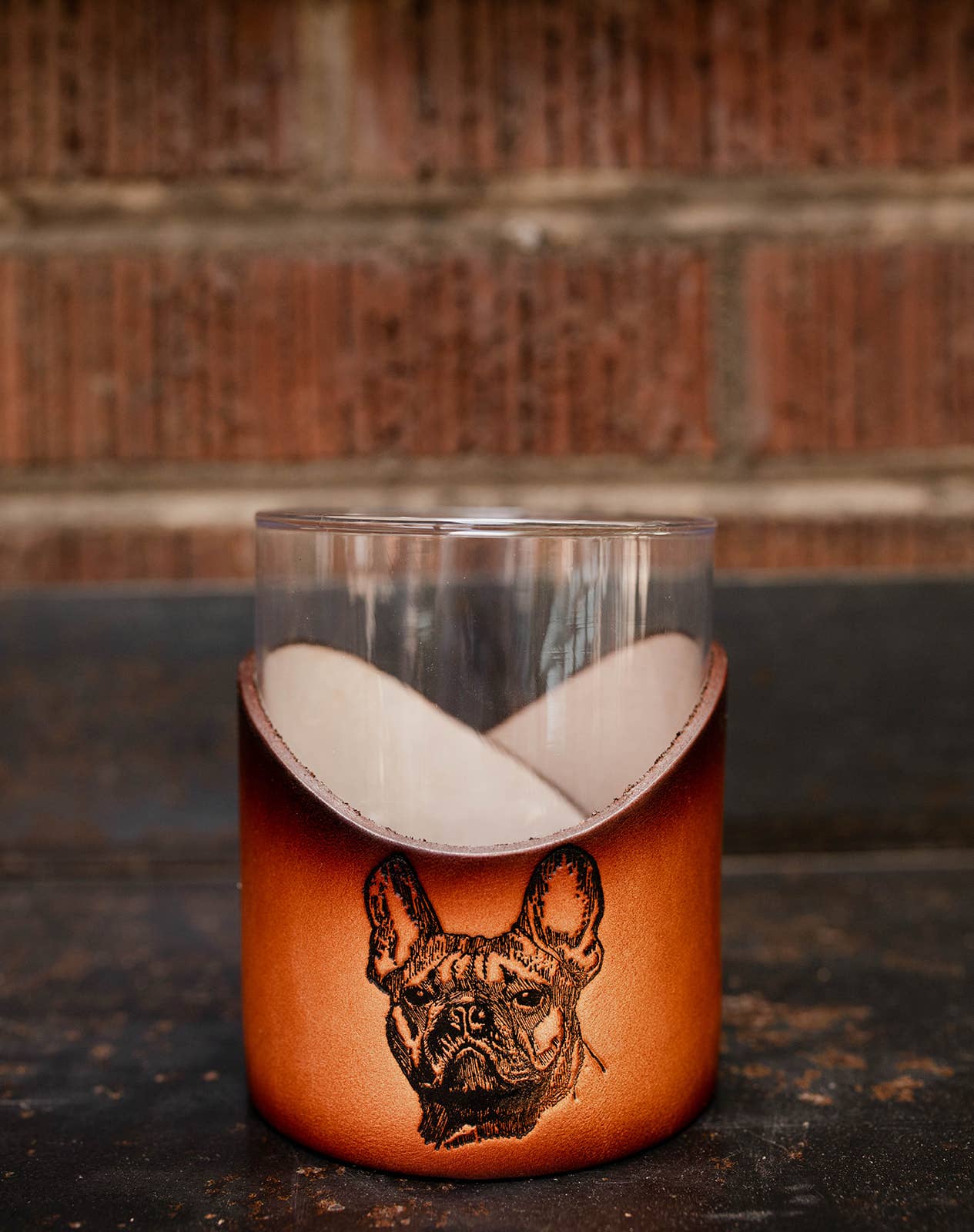 Lindy Leather – Copo de coquetel/álcool por atacado – Pele Rocks Vidro - Barware Leve Mancha Artesanal19