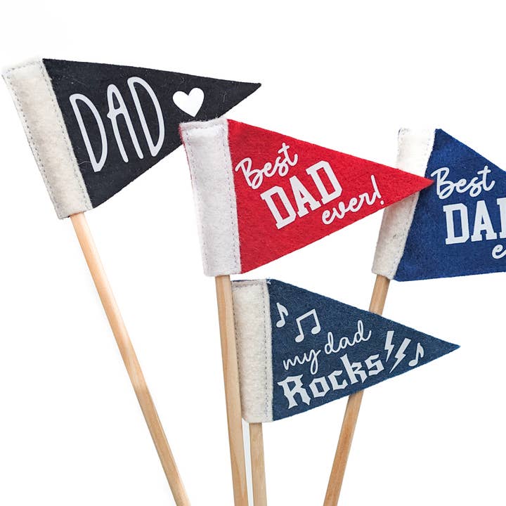 Father's Day Tiny Pennant | Mini Gift for Dad, US Made for wholesale by Pennant For Your Thoughts