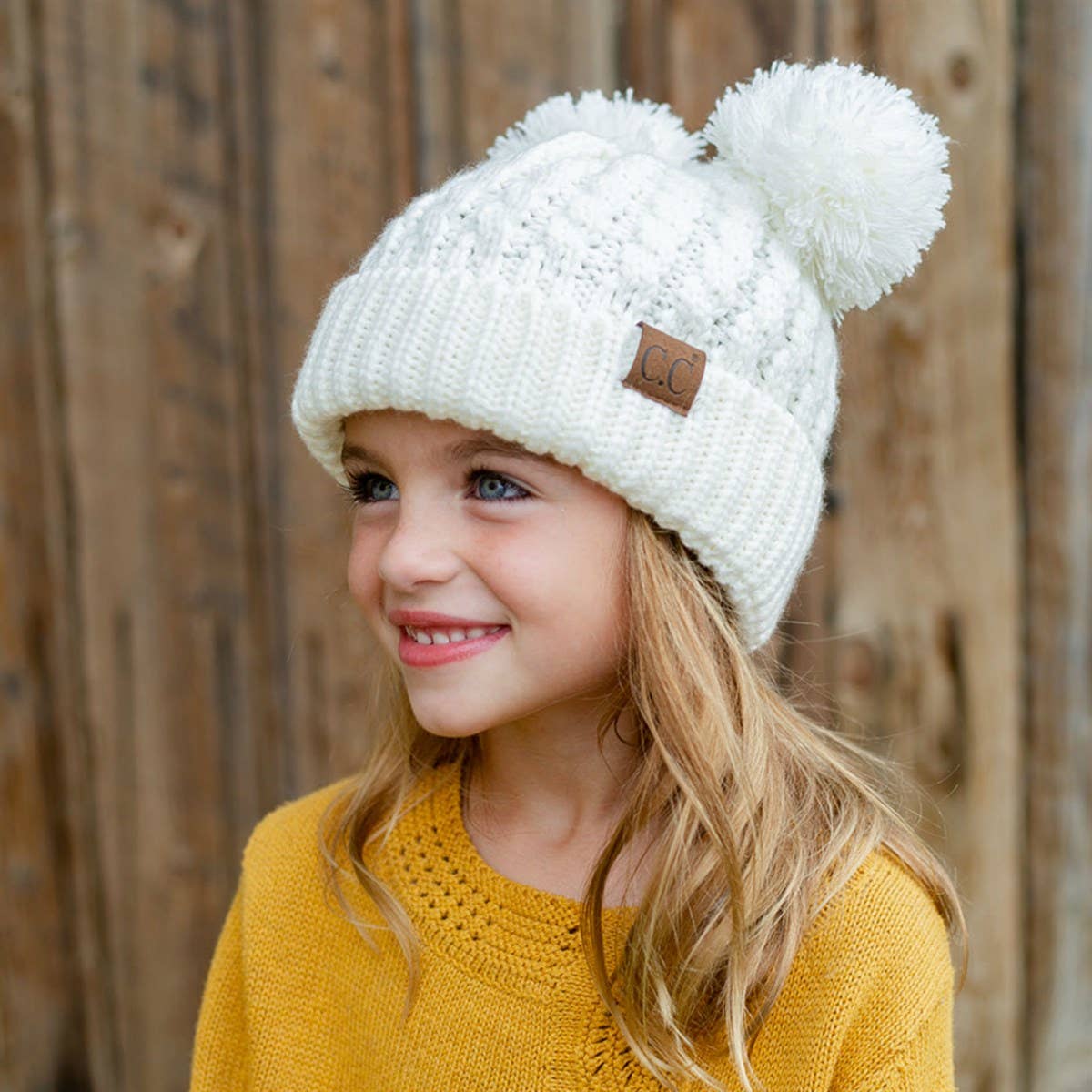Truly Contagious - Wholesale Beanie - Kids - CC Kids Double Pom Beanie KIDS-24 HAT-6027