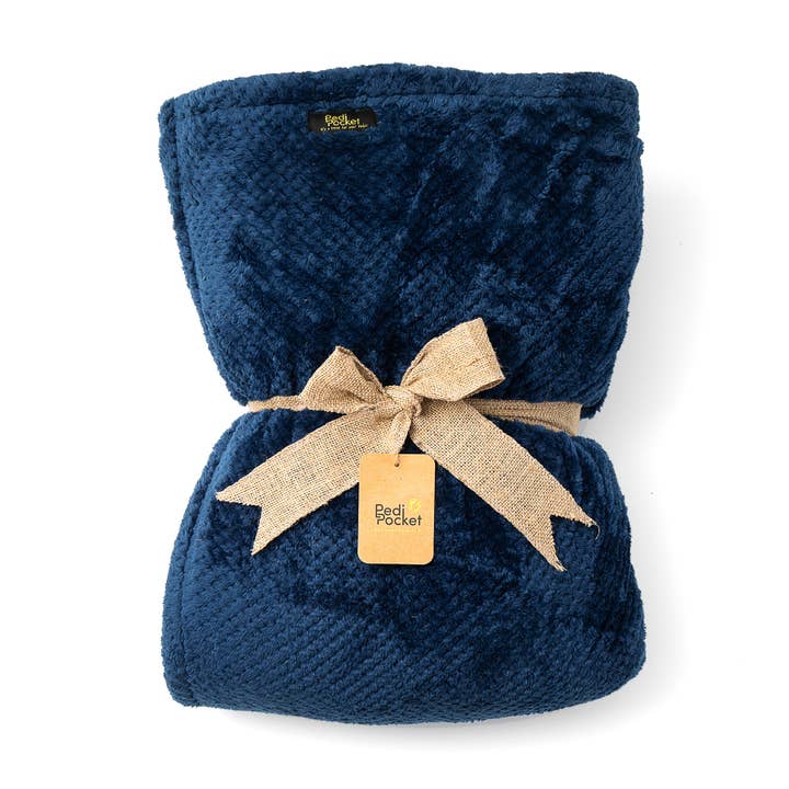 XXL Sassy Sapphire for wholesale by PediPocket: The Foot Pocket Blanket