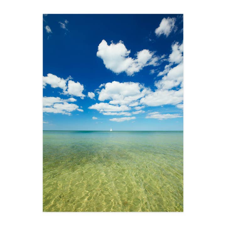 Vykort "Seglare vid kristallhavshorisonten" för wholesale av paruspaper. nutzfeine papeterie