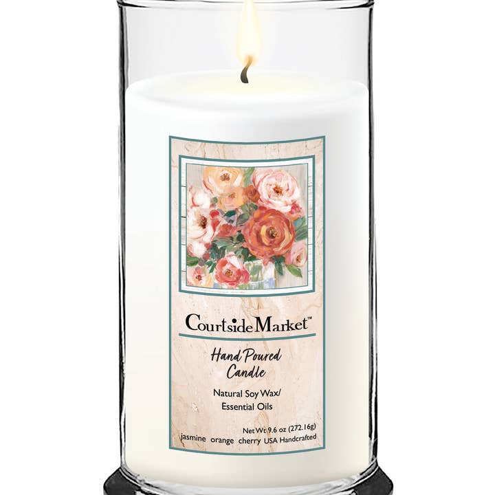 Bougie en verre Courtside Market Naive Bouquet II 18 oz pour la vente par Courtside Market