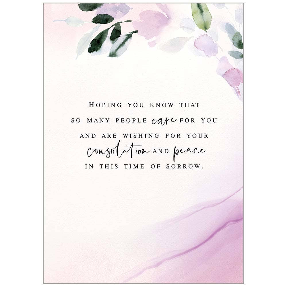 Legacy - Wholesale Rouwkaart - Paarse Sympathie - Condoleancekaart1