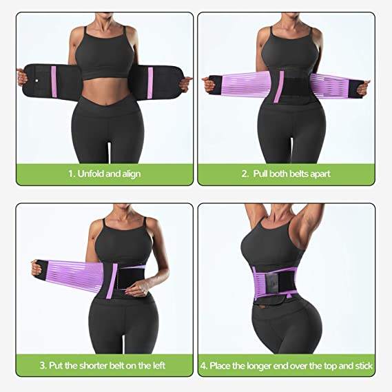 VIGOR - Wholesale Fitness Equipment - Waist trainer Slimming Workout Compression Double Belt Sweat10