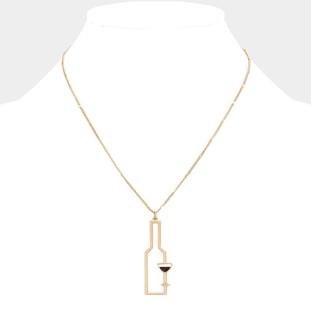 Sensibling Corp. - Wholesale Pendant/Charm Necklace - Wine Pendant Necklace2