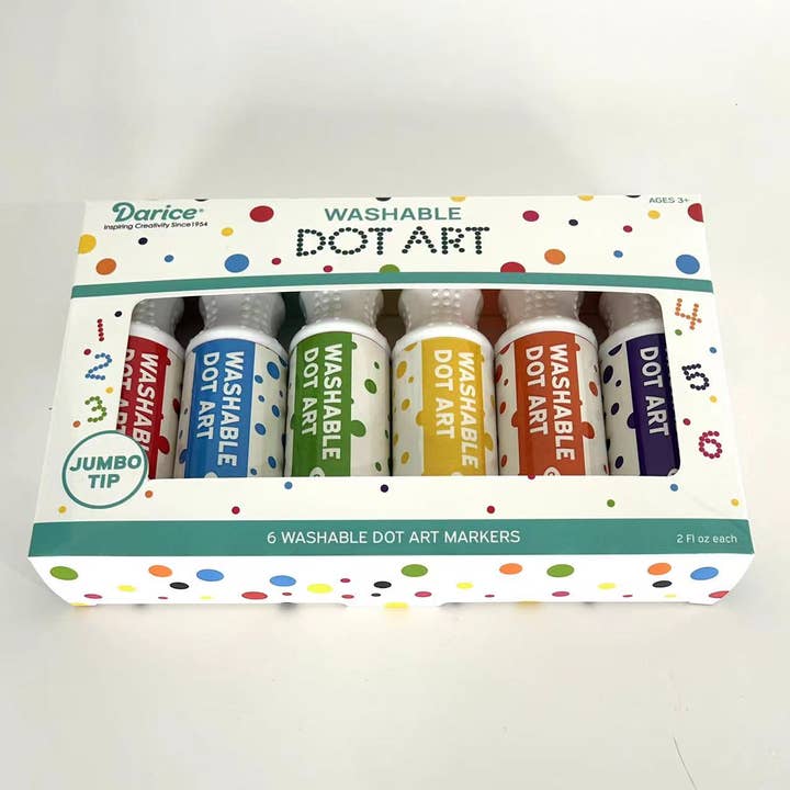The Toy Group - Wholesale Markers - Kids & Baby - Washable Dot Art Markers- Set of 61