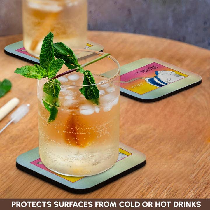 3dRose - Wholesale Coasters - 3dRose, Image of Shofar Being Blown With Hebrew L Shana Tova And Year, Coaster9