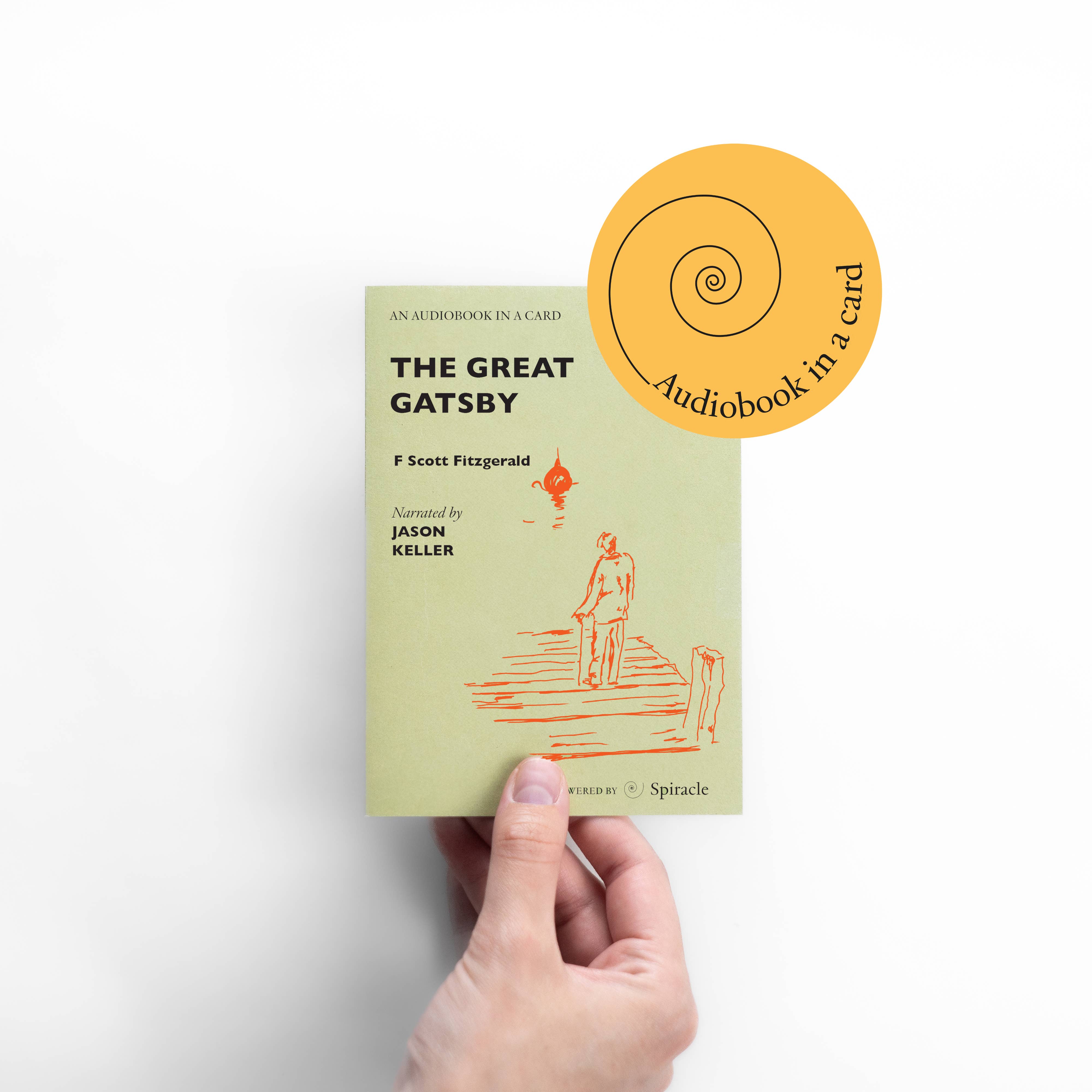 Spiracle Audiobooks – wholesale Everyday greeting card – Audiobook in a Card: The Great Gatsby5