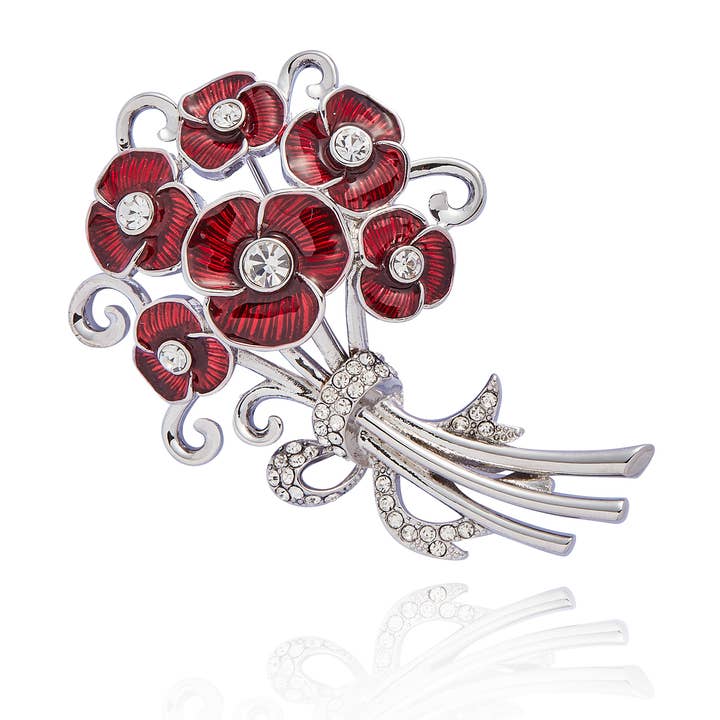 Broche Bouquet de Coquelicots pour la vente par Joe Davies