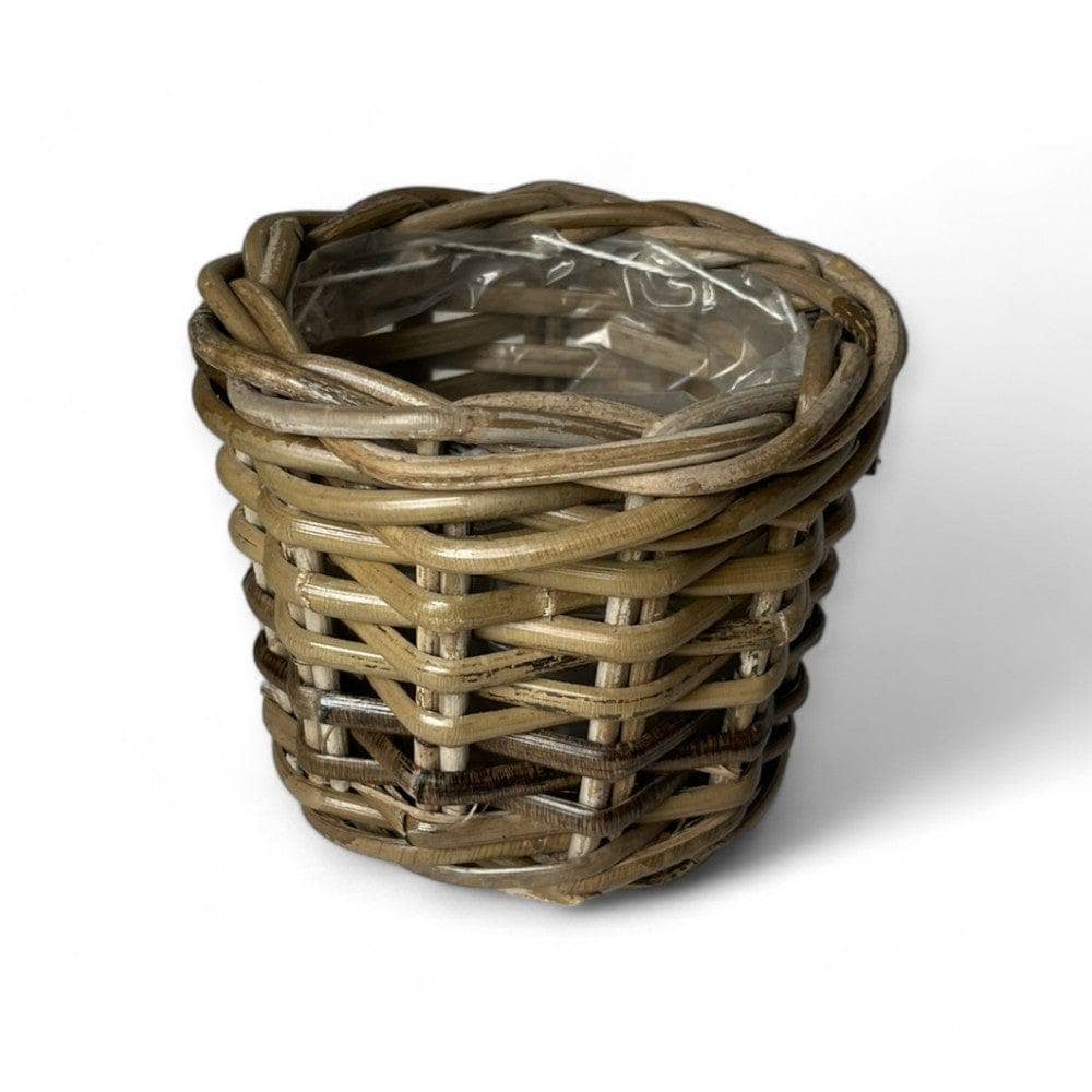 Basketly – Engroshandel Kurv – Rattan blomsterkurv med plastindsats1