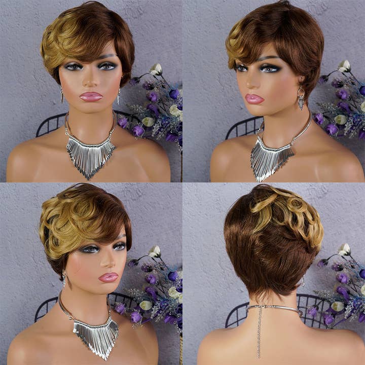 1# Chique Pixie Cut pruiken van menselijk haar voor dames voor groothandel op Faire3