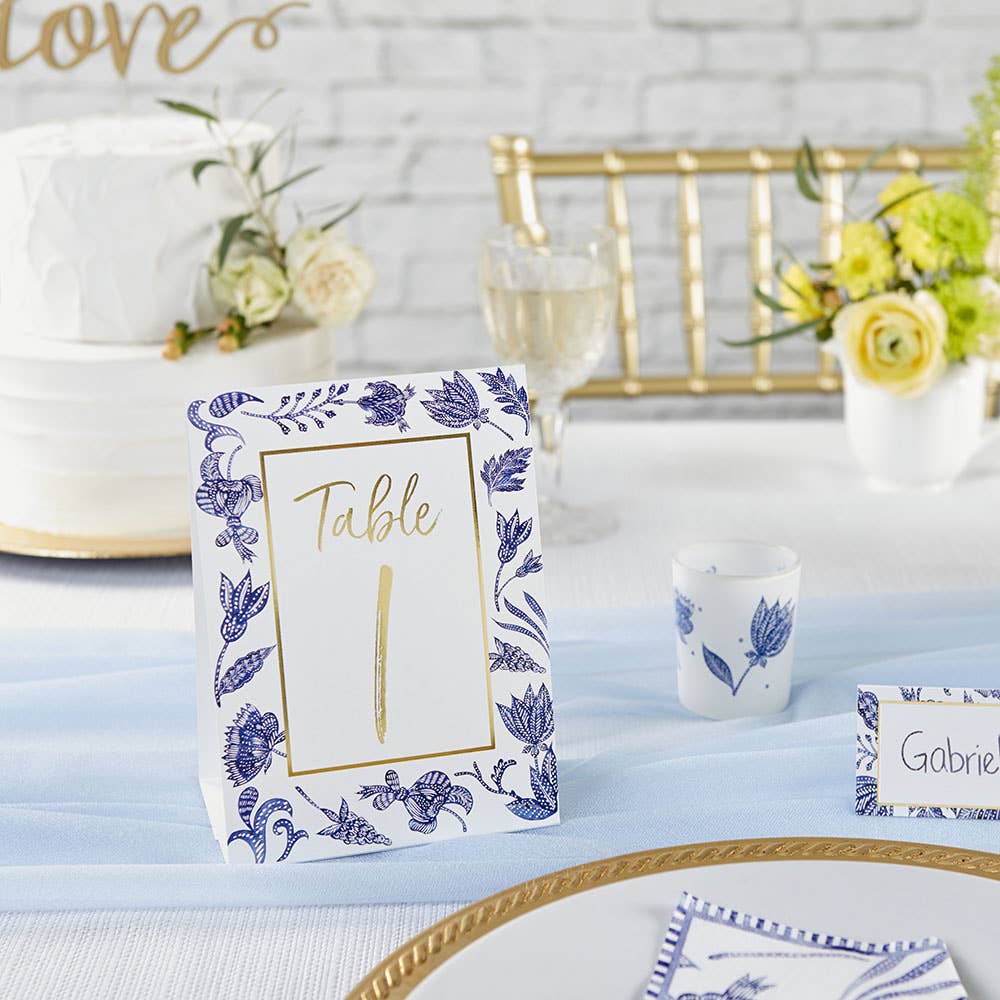 Kate Aspen - Wholesale Place Card / Place Holder - Blue Willow Wedding Table Numbers (1-25)4