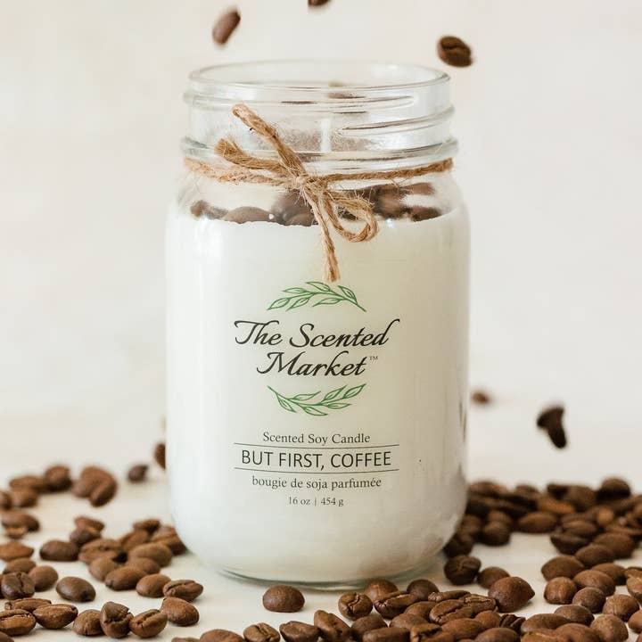 MA PRIMA, CANDELA COFFEE SOY WAX 16 oz per la vendita all'ingrosso da parte di The Scented Market