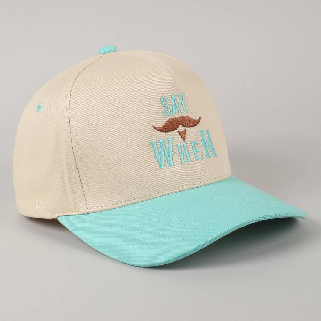 Fashion City - Wholesale Trucker Hat - Unisex - Say When  Mustache Tombstone Two-Tone Trucker Hat15