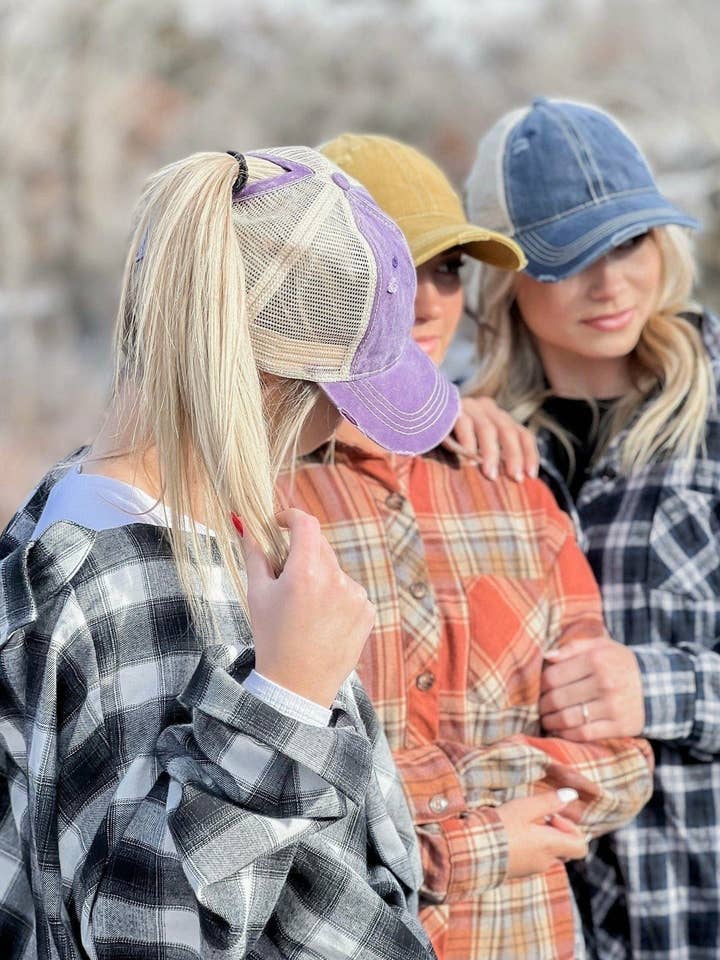 BT12 Washed Mesh Back High Pony Baseball Cap for wholesale by MiMi Wholesale