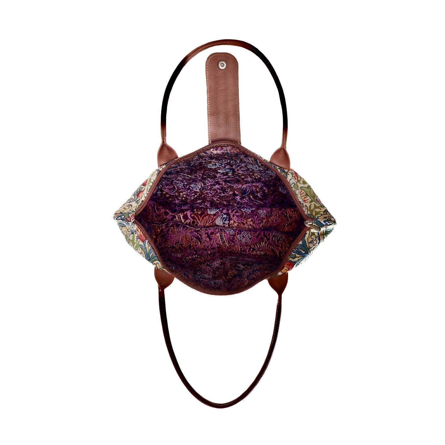 Signare Tapestry - Wholesale Grocery/Shopping Bag - William Morris Golden Lily - Folding Bag2