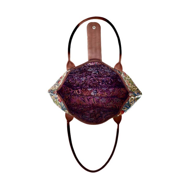 Signare Tapestry - Wholesale Grocery/Shopping Bag - William Morris Golden Lily - Folding Bag2