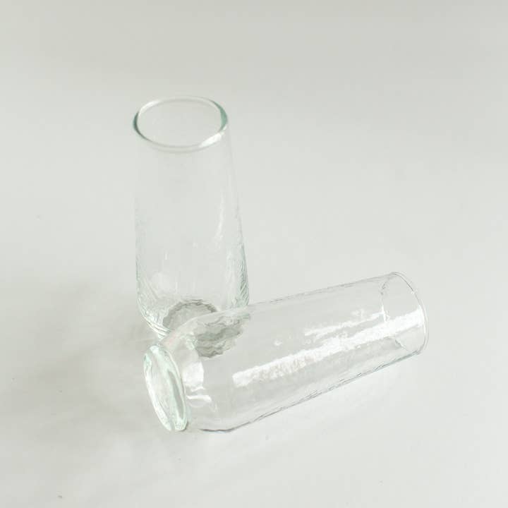 Creative Women - Wholesale Champagne Flute - Handblown Hammered Champagne Flutes | Set of 2