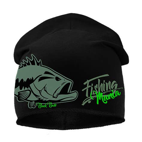 Beanie Fishing Black Bass voor wholesale door Hotspot Design