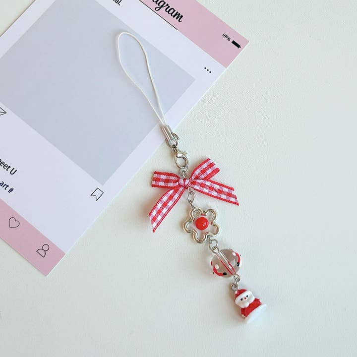 MKS America - Wholesale Keychain - Women's - Santa Claus Bow Keychain